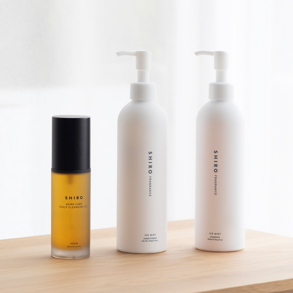 アイスミント シャンプー コンディショナー ニーム頭皮クレンジングオイル