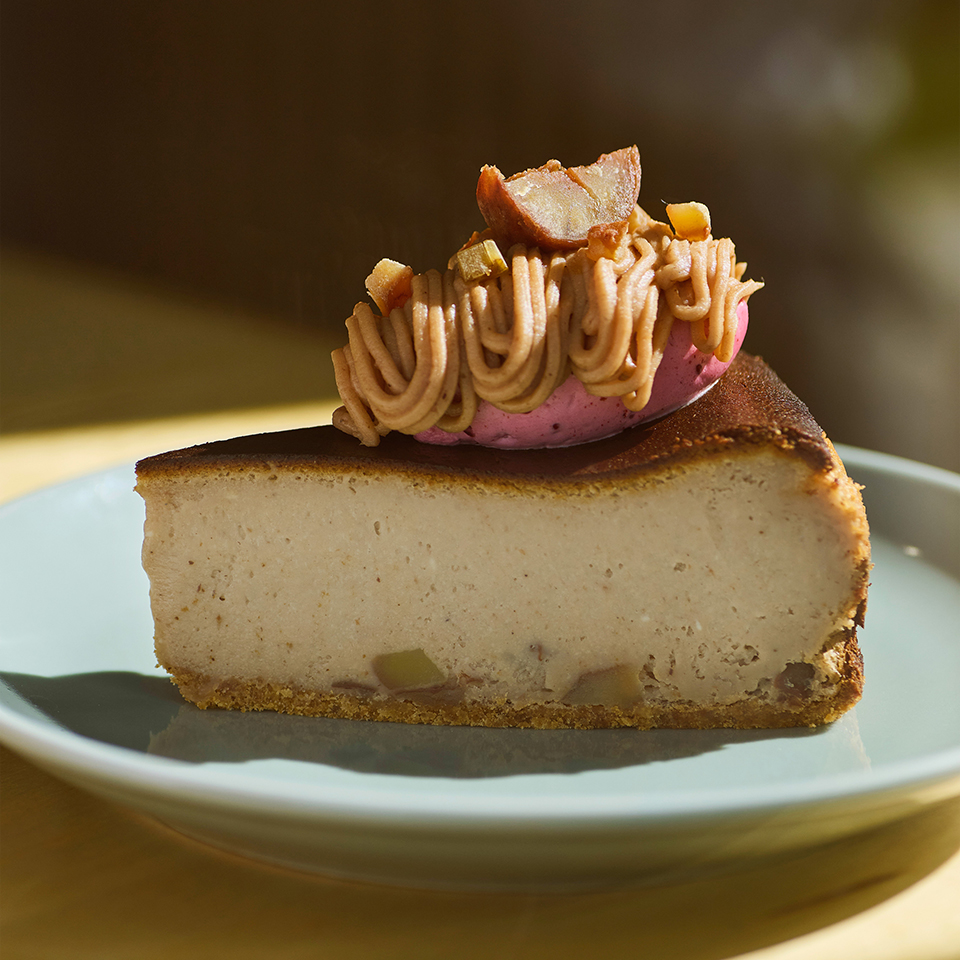 マロン＆ハスカップ バスクチーズケーキ