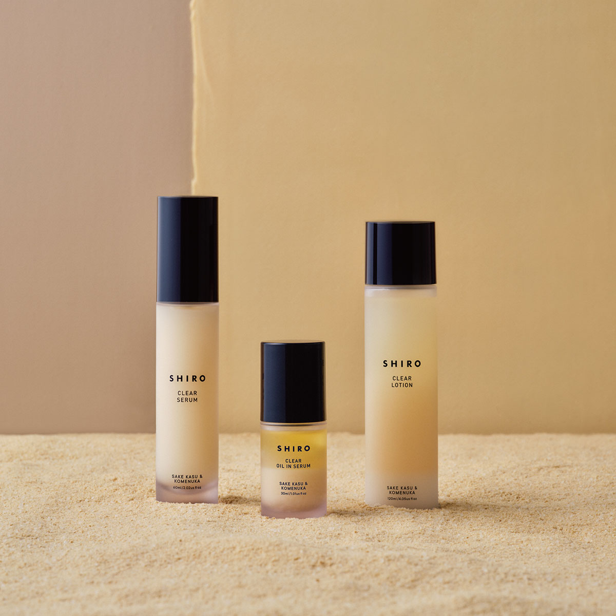 SHIROを代表する、酒かす米ぬかシリーズ