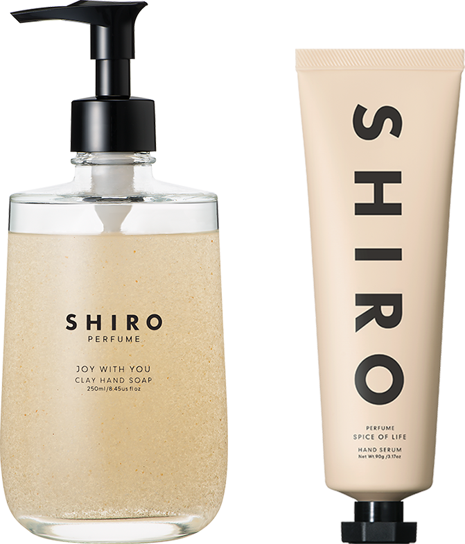 パフュームハンドケアキット（クレイハンドソープ＆ハンド美容液）